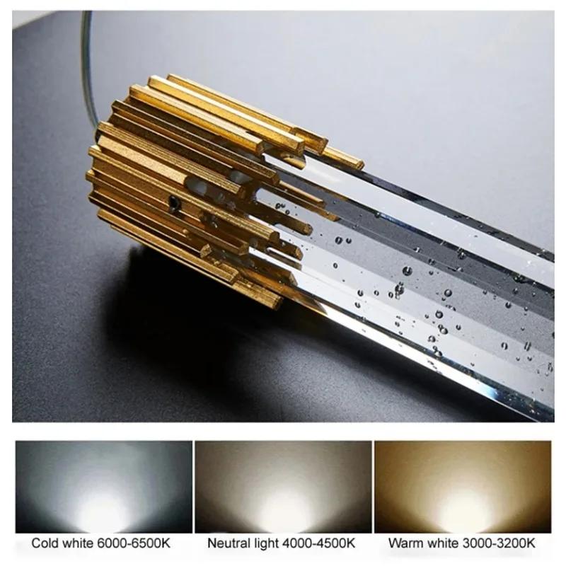 Modern Crystal Pendant Lamps Home Decor Bedside Hanging Light for Living Room  Bedroom Ceiling Chandelier Lights