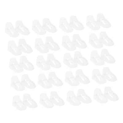 ULDIGI Transparente Baby-Schuh-Ausstellung Kunststoff Schuh Erhalten Schuh Verhindern für Zuhause Geschäfte 100er-Pack Ständer, Halter, Form, Falten,