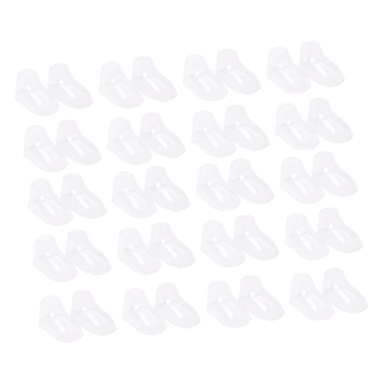

ULDIGI Clear Baby Shoe Display Plastic Shoe Maintain Shoe Prevent for Home Stores 100-Pack Stands, Holders, Shape, Wrinkles,