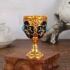 1pc Diamond-encrusted Metal Chalice Goblet Embossed Goblet  Bars Restaurants Home Decor