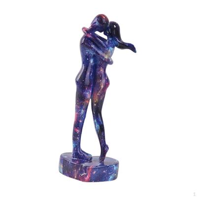 Kissing Couple Figurine Statue Table Centerpiece Abstract Lover Sculpture Desktop Ornament