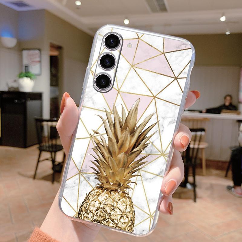 For Samsung Galaxy S24 Case S24 Plus S 24 Ultra Phone Cover Marble Clear Coque Soft TPU Fundas For Samsung S25 FE S25+ Shell