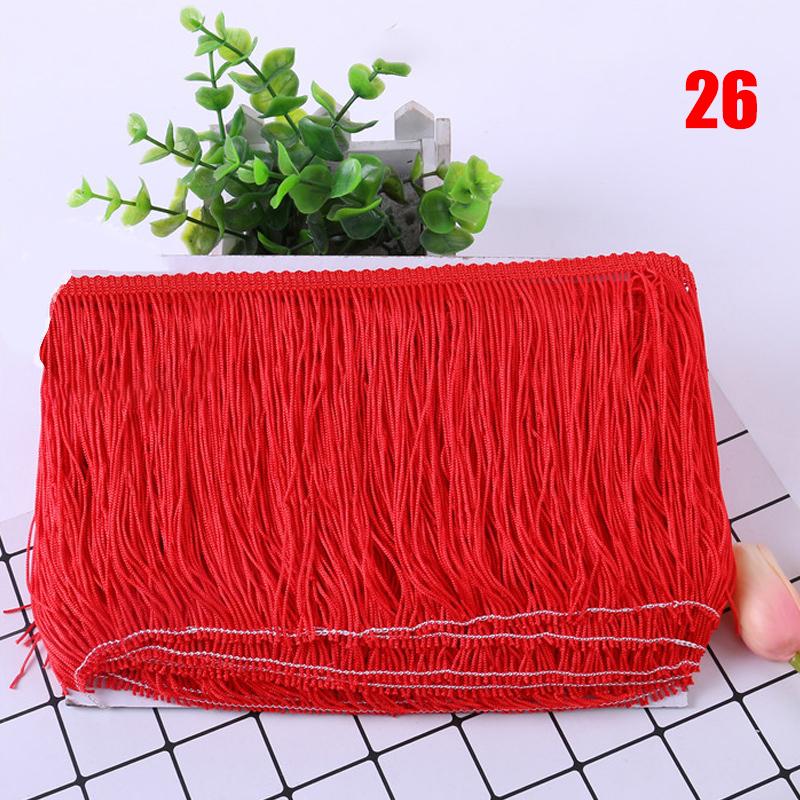 10 metrů latinská třásňová krajka makramé 15cm krajková ozdoba třáseň rayon DIY samba taneční šaty jevištní oděv šicí doplněk