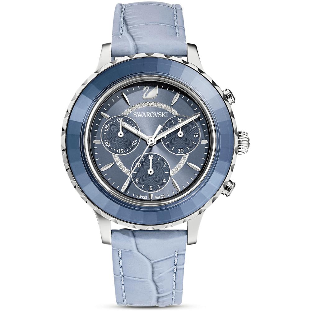 Swarovski 5580600 Octea Lux Chronograaf Dameshorloge 40mm Blauw