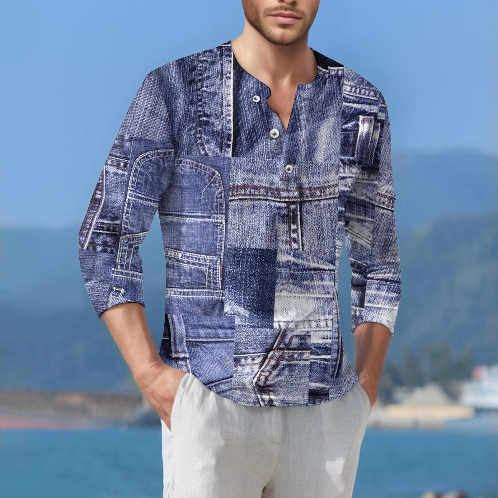 

Мужская футболка уличная повседневная мода с длинными рукавами S синий