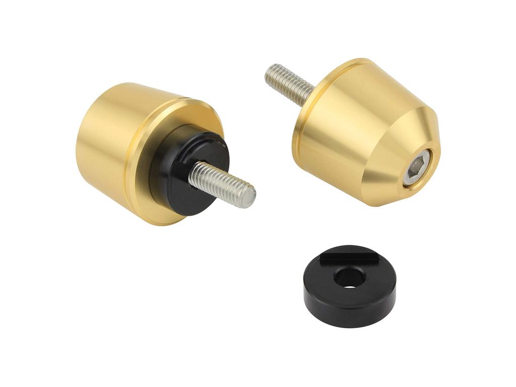 POSH FAITH Motorcycle Handlebar Ends Solid Bar Ends for Yamaha Genuine M6 Handlebars Diameter and other models Champagne Gold - (Outer 29mm) - YZF-R25
