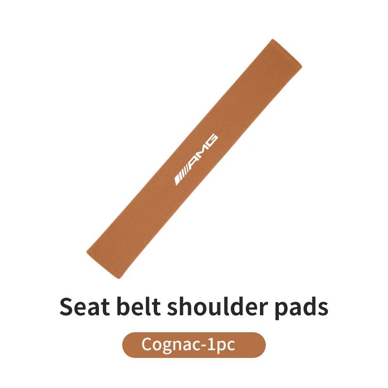 Car Extended Belt Cover Shoulder Pads Leather Seat Belt Covers For Mercedes Benz AMG A B C E S G Class A180 CLK CLA GLE GLC W212