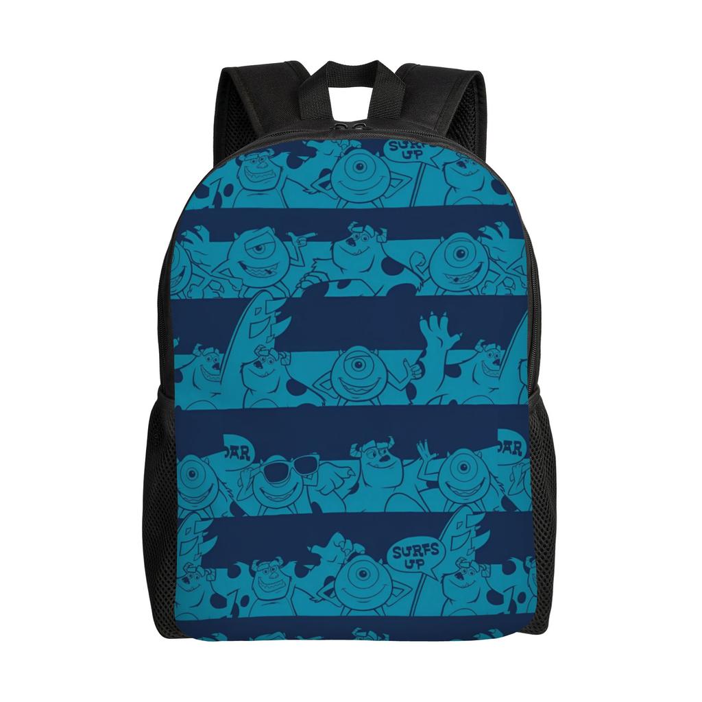 Monsters University Backpack Sullivan Sulley Mike Streetwear Backpacks Men Daily Durable School Bags Design Rucksack
