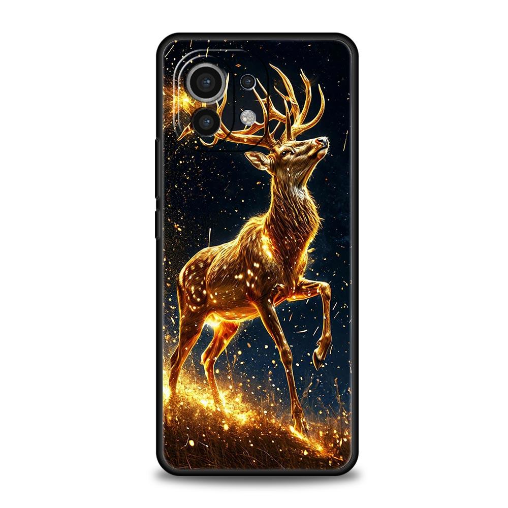 

Cartoon Animal Deer Phone Case Cover for Xiaomi Mi 17 15 14 13 12 11 Ultra 15T 14T 13T 12T 11T Pro Lite 5G Soft TPU Shell Capas Mi 11 Lite