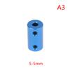 Aluminium Alloy Shaft Coupling Corrosion Resistant Adapter for 3D Printer 42 Stepper Motor 3-6mm 4-6mm 5-5mm 5-8mm 8-8mm Bores
