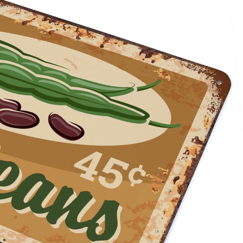 1 Pack Rustic Metal Wall Poster, Weathered Old-style Iron Surface, Ideal Indoor Decoration for Bar Pub Coffee Shop Living Room or Office Wall Display