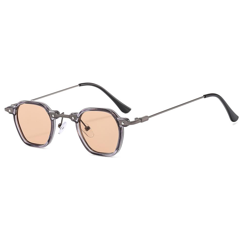 Men's Glasses Sun Protection UV Protection Fashion Personality Retro Hip Hop Punk Artistic Driving Commuter Square Small Frame Sunglasses