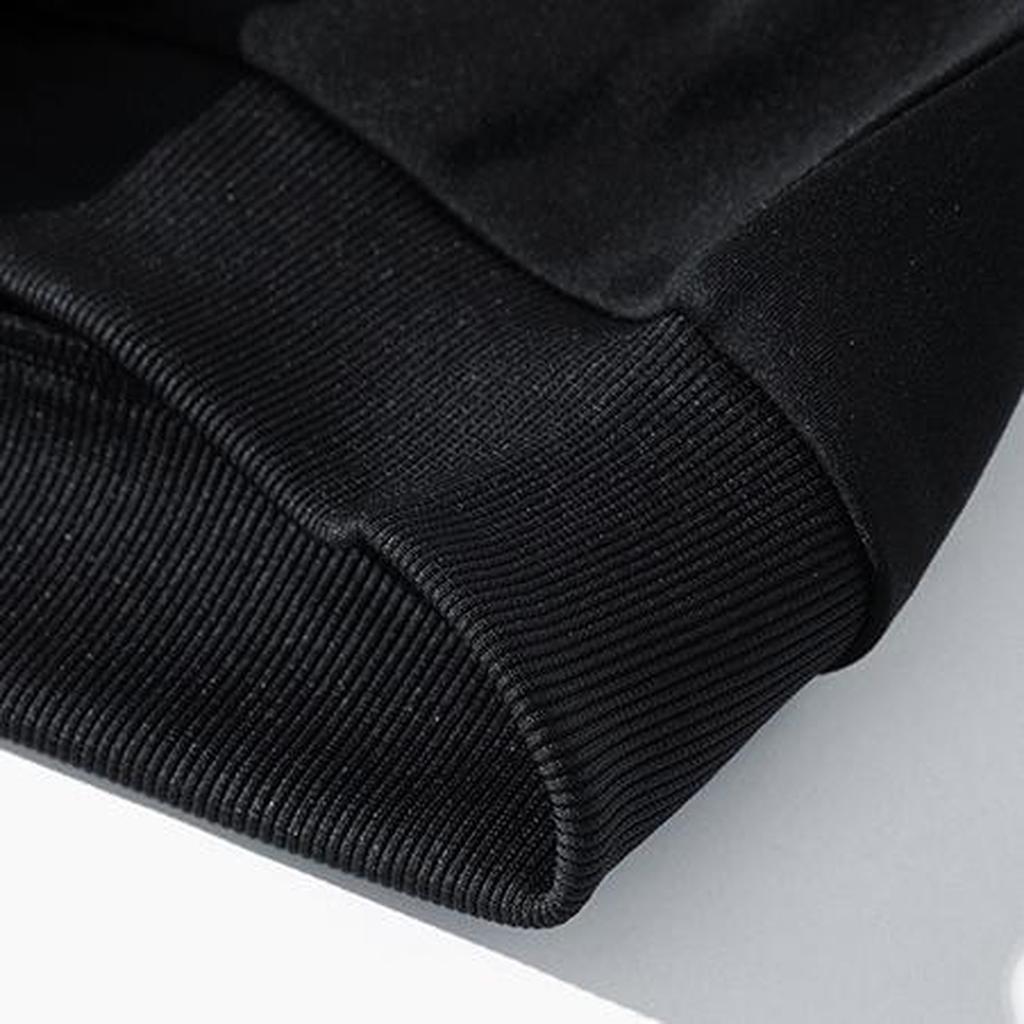 Street Style Solid Color Zip-up Cardigan Stand-up Collar Loose Casual Sports Men's Coat