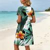 Dresses For Women Short Sleeve O Neck Casual Dresses Waist Maternity Dress With Pockets