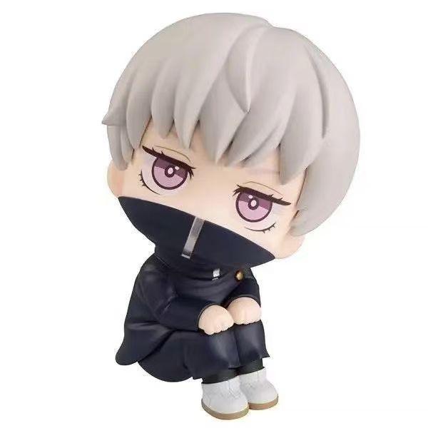 Figura Anime Jujutsu Kaisen de 10 cm Look Up Figura de Acción Chousou Versión Q Satoru Gojo/Geto Suguru Figurita PVC Colección Juguetes