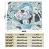 Hatsune Miku Anime Blanket Fleece Printed  Multi-function Warm Throw Blanket for Home Travel Bedspread
