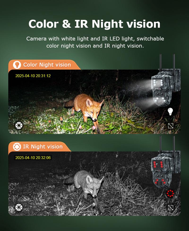 Ubox Solar 4G Wildtier-Jagd- und Überwachungskamera