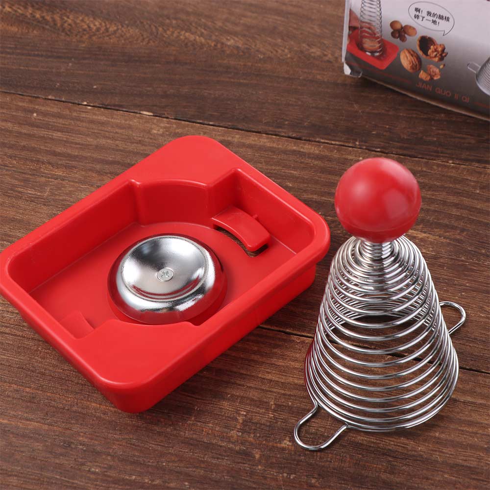 Effective Walnut Plier Stainless Steel Nut Shell Opener Spiral Spring Nutcracker  Kids