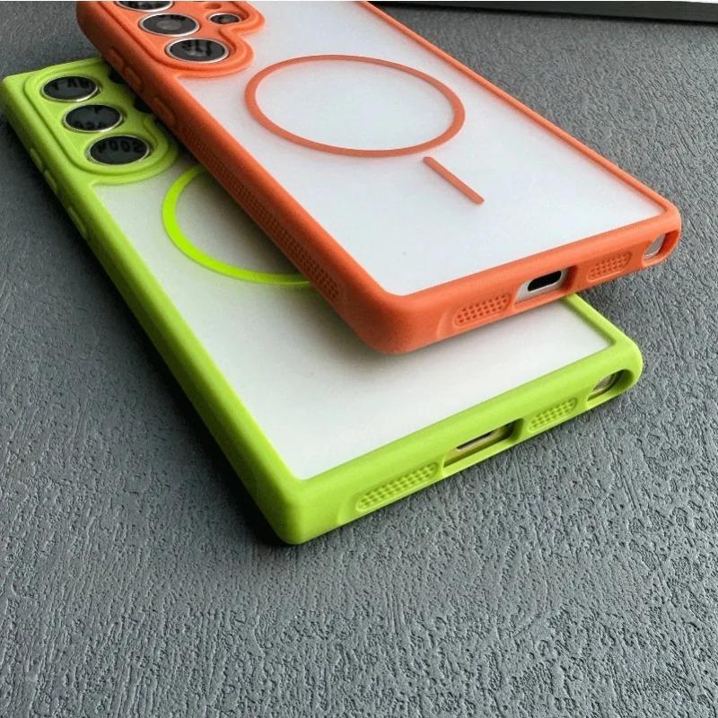Slim Matte Skinfriendly Magnetic Case For Samsung S2 S24 S23 S26 Ultra Heat Dissipation Frame S26 Plus Cover