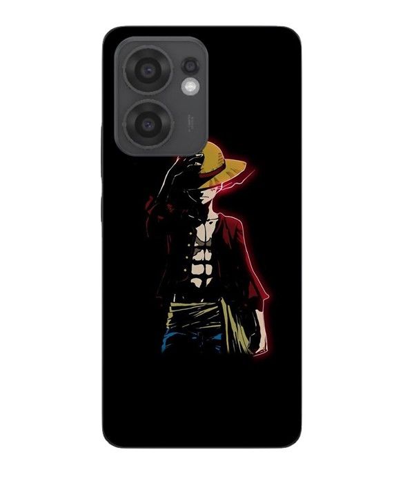 Coque Maniacase Pour Oppo Reno 13F one piece manga anime luffy fond noir