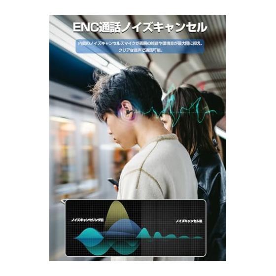 Earphones Bluetooth wireless earphones [2025 sound quality specialized model, ultimate fit] Bluetooth 5.4 Ear clip type No pressure feeling