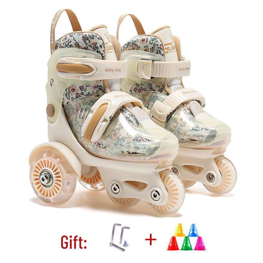Beginner Children's Double Row Roller & Ice Skates