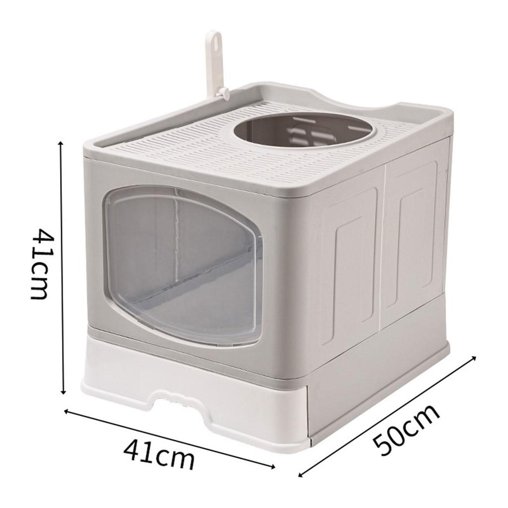 Drawer Type Cats Potty Kitty Litter Tray Fully Enclosed Hooded Cat Box