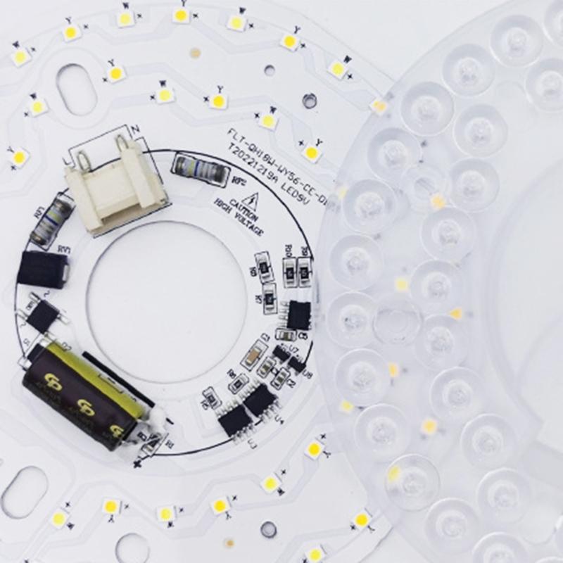 סט רפורמה למאוורר תקרה LED 18W אור מאוורר מתכוונן החלפה התקנה קלה 220V נורת חיסכון באנרגיה