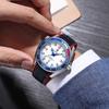 QINGXIYA Men's Waterproof Sports Quartz Watch with Silicone Strap and Luminous Calendar