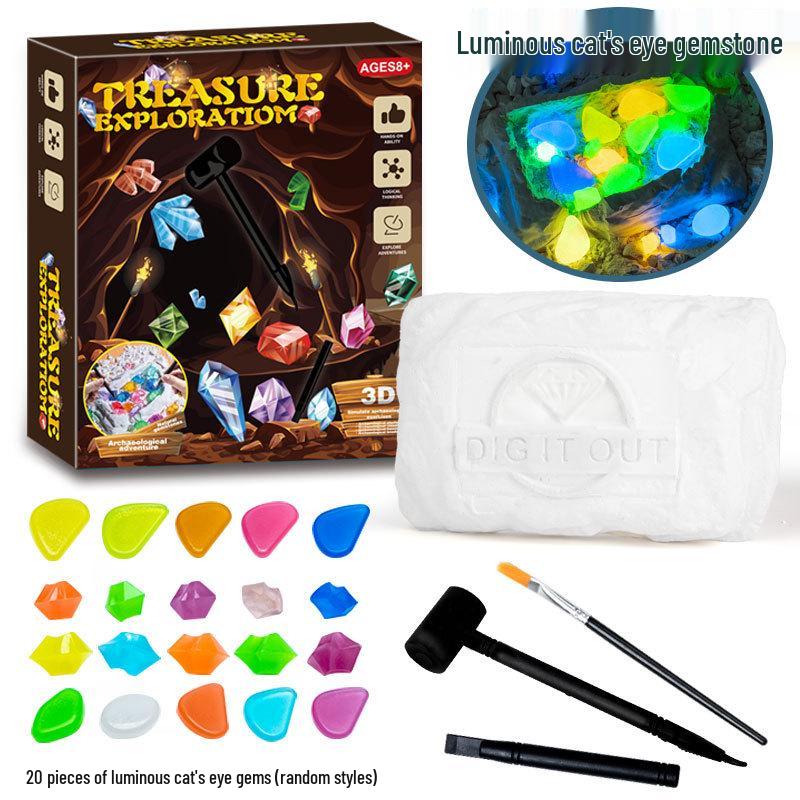 DIY Dinosaur Fossil Excavation Kit for Kids - Blind Box Archaeological Toy Set