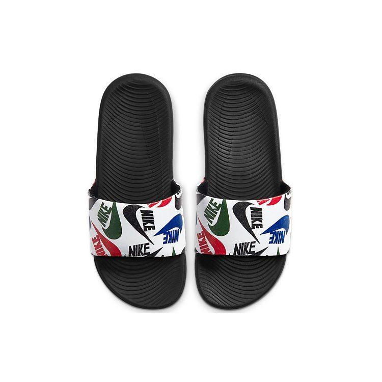 Nike Kawa Kids' Home Slippers Black White CT6619-010
