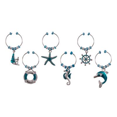 Avanti Wine Charms (Set of 6) (Nautical)