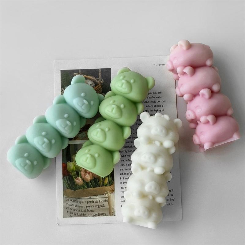 Animal Candle Making Silicone Molds Reusable Animal Shape Silicone Mold for Unique Candle Making and Desk Ornament