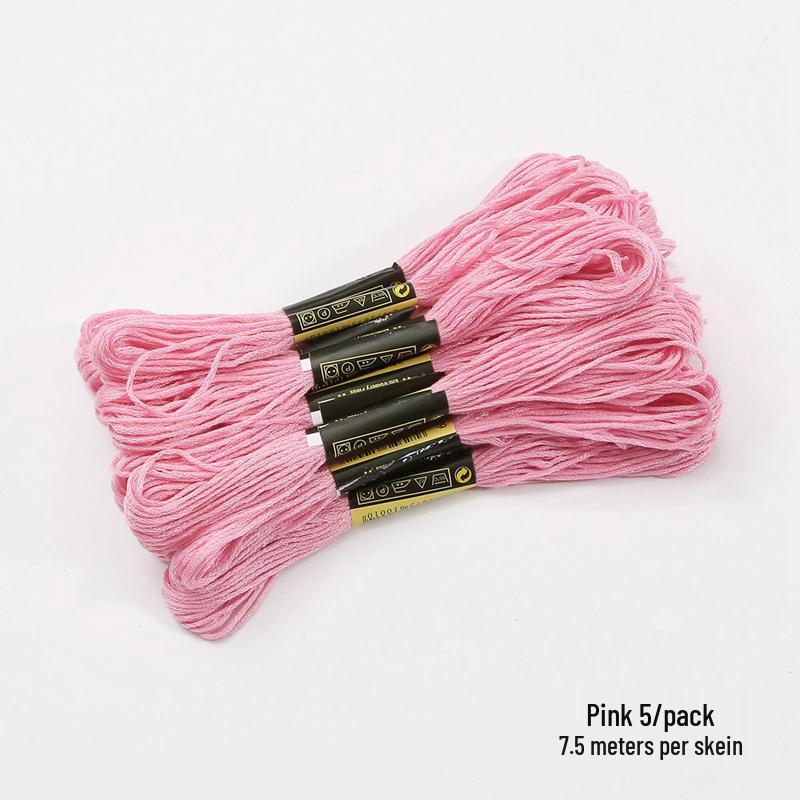 Weißer Blume Baumwollstickgarn: 6-fädiges Kreuzstich-Bastelpaket