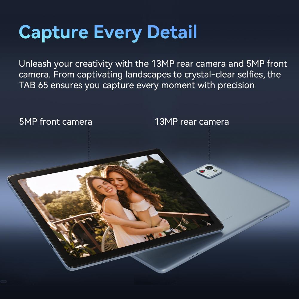 Tablet Cubot TAB 65, Android 15, Octa-Core, 4GB RAM, 128GB ROM, 10.1-Inch HD+ 90Hz Screen, 13MP Camera, 6200mAh, OTG
