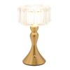 Hestia Crystal Effect USB Touch Table Lamp with Curved Bronze Base