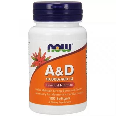 Vitamins A & D 10000/400,  100 SGELS