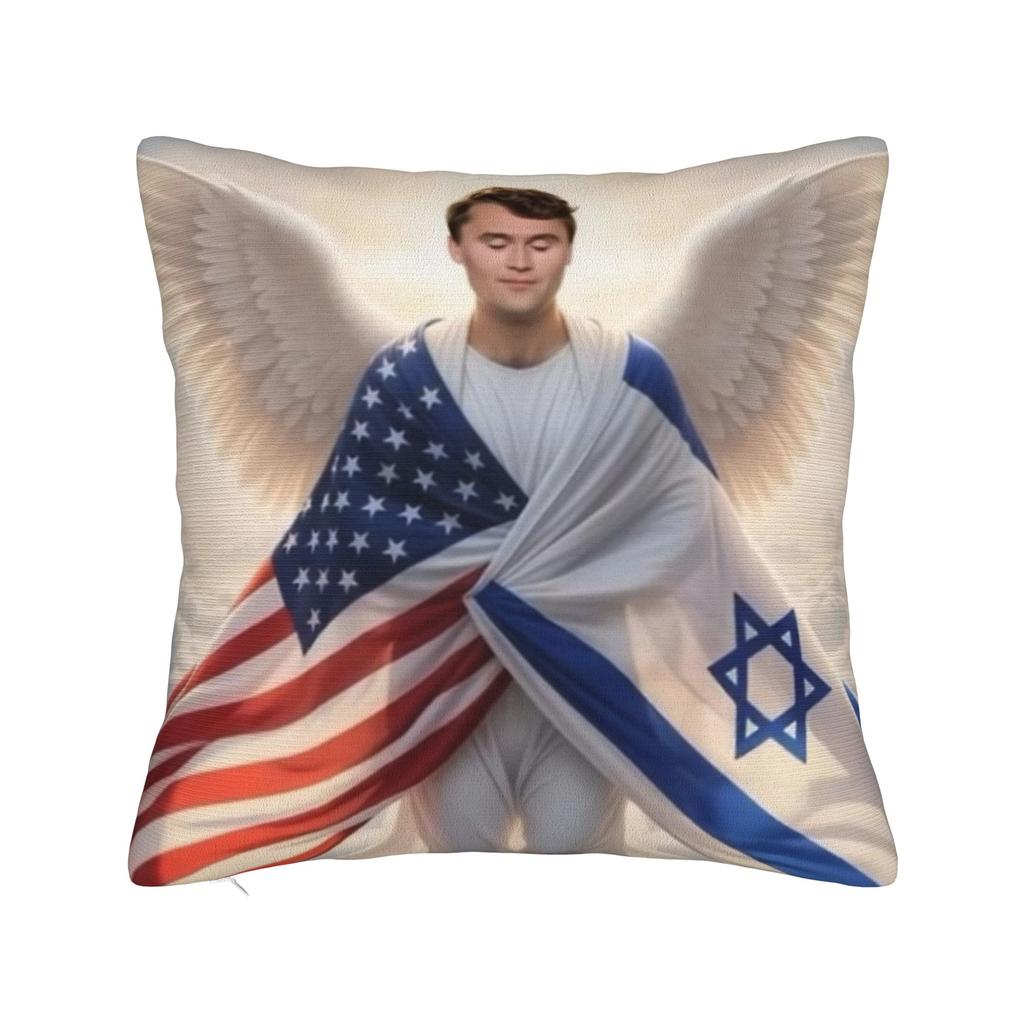 Charlie Kirk Angelic Advocate Charlie'S Home Pillow Case Morden Pillow Cover Design Pillowcases For Couch Sofa Bedroom