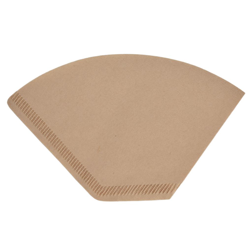 100PCS Coffee Filter Paper Disposable Coffee Drip Paper Natural Wood Pulp Coffee Strainer Paper for 2‑4 Cups