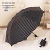 Compact Dual-Use Women's Parasol: Rain & Sun Protection, UV Shield, Korean Style, Fresh Folding Design, Elegant & Practical.