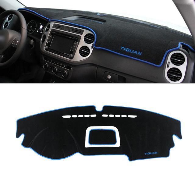 Rifoda Dash Board Cover Fit For Volkswagen VW Tiguan 2017-2024 Dashboard Cover Mat Non-Slip Carpet Sunshield Pad Sunshade Glare UV Rays Protector (Red Edge