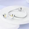 Silver 925 26 Alphabet Letters Charm Heart Love Bead for Charms Bracelets for Women DIY Fine Jewelry Gifts