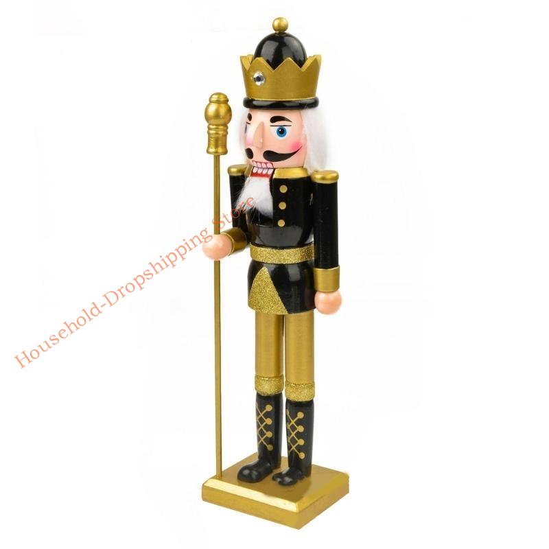 85AD Christmas King Nutcrackers Soldier Doll Ornament Craft for Festival Holiday