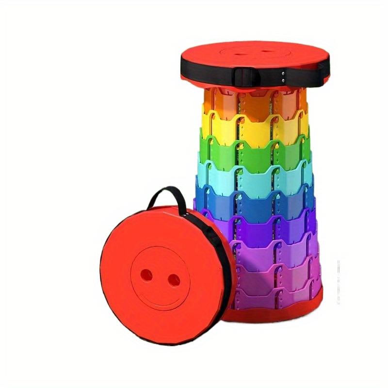 Enhanced and Reinforced Collapsible Stool, Versatile Folding Seat for Fishing, Home, Travel, Waiting In Line, Made of PP Material - Small and Light