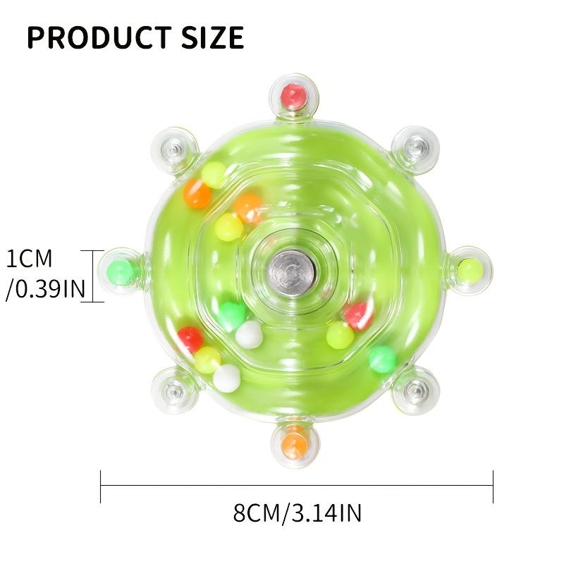 [1pc Interactive Parrot Toy] Interactive Bird Cage Toy for Parrots, Rotating Treat Dispenser, Durable Plastic, with Beak Grinding Teeth