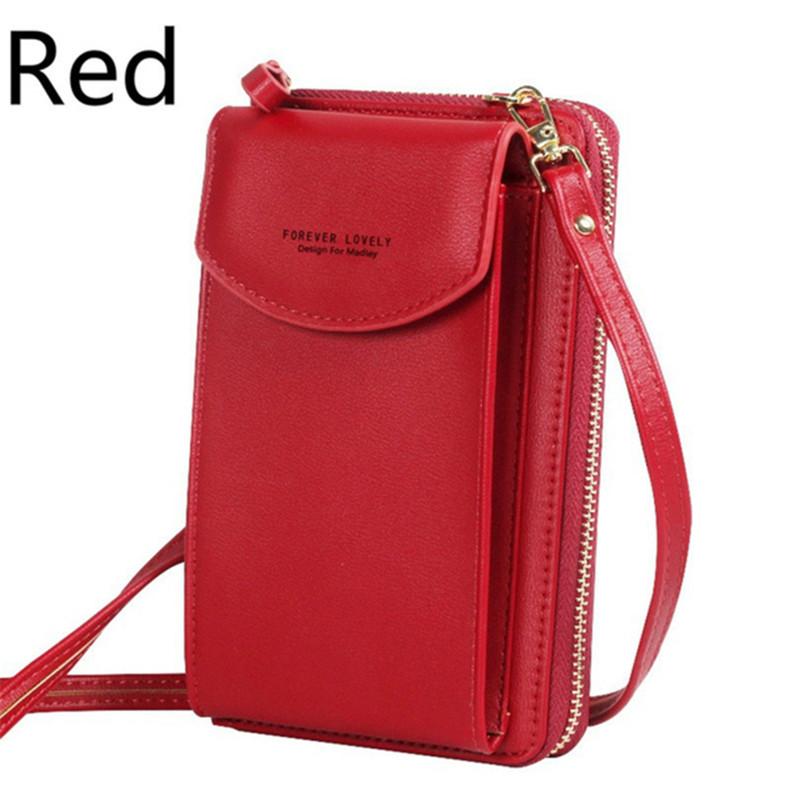 Women's Long Hand Holding Large-capacity Mobile Phone Zipper One-shoulder Messenger Bag