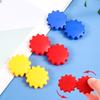 6Pcs Graffiti Retro Style Fingertip Top Color Decompression Small Toy Creative Rotating Gear Fingertip Top Convenient To Carry