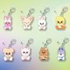 Chaveiro de Roupa Casual SKZOO, Pingente Acrílico de Personagens SKZOO Sentados Kawaii, Charme Fofo para Bolsa para Fãs de Kpop