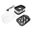   Egg Cooker 200W 6 Egg Capacity Stainless Steel Portable Smart Boiled Egg Maker Machine for Home Dorm  
