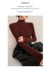 Women's Slim-Fit Cashmere Ribbed Mock Neck Sweater